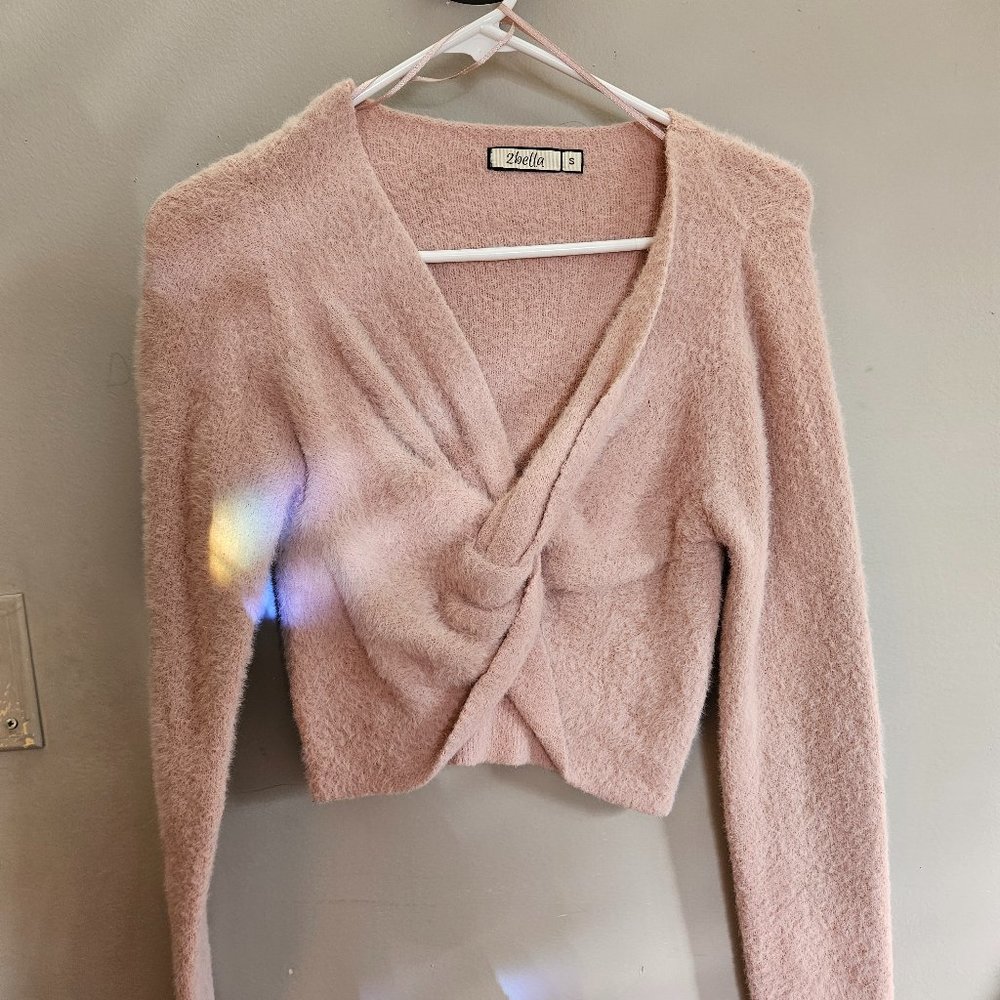Pink crop top